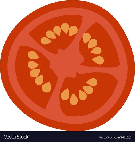 Tomato Slice Drawing, Tomato Cartoon, Tomato Vector, Tomato Illustration, Tomato Drawing, Tomato Slice, Pizza Cartoon, Red Vegetables, Cooking Logo