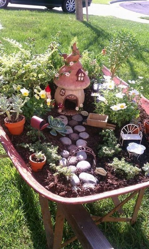 DIY Fairy Garden - Palmers Garden Centre Fairy Garden Design Ideas, Taman Diy, Jardim Diy, Fairy Garden Designs, Fairy Garden Crafts, Mini Fairy Garden, Fairy Garden Decor, Fairy Garden Houses, Diy Fairy