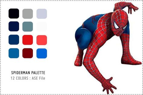 Spiderman Color Palette | Caleb's Super Hero Room | Pinterest ... Spiderman Color Palette, Spiderman Bedroom, Spiderman Room, Comic Ideas, Superhero Room, Info Graphics, Color Pallete, Colouring Page, Coloring Pages For Boys