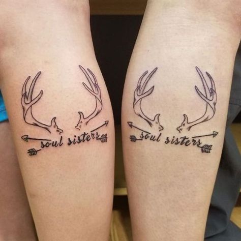 Soul Sisters Tattoo Ideas Female Cousins, Country Sister Tattoos, Western Bff Tattoos, Western Bestie Tattoos, Western Sister Tattoos, Deep Meaningful Tattoos, Soul Sister Tattoos, Cute Best Friend Tattoos, Acl Recovery