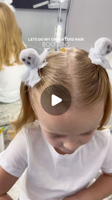 Boo Buns Hair Kids, Boo Buns, Halloween Toddler Hair, Halloween Toddler, Kid Hairstyles, G Hair, Hair Kids, Kids Dress Up, Toddler Halloween