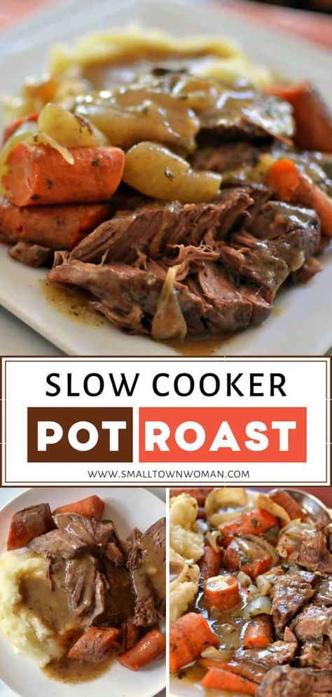 Crock Pot Chuck Roast, Roast Carrots, Slow Cooker Pot Roast Recipes, Crockpot Roast Recipes, Perfect Pot Roast, Pot Roast Crock Pot Recipes, Chuck Roast Recipes, Easy Pot Roast, Slow Cooker Pot Roast