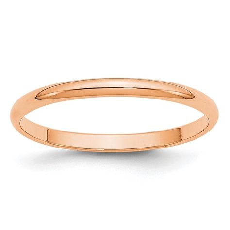 14k Rose Gold 2mm Half Round Wedding Ring Band Size 5.5 Classic Fine Jewelry For Women Gifts For Her Rose Gold Lights, Round Wedding Band, Plain Wedding Band, Wedding Rings Round, Wedding Ring Sizes, Classic Wedding Band, Rose Gold Bridal, Rose Gold Band, Womens Wedding Bands