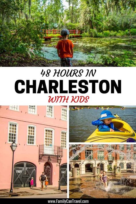 How to spend 2 days in Charleston, South Carolina with Kids. Includes exploring the historic center, kayaking and best things to do in Charleston that are just for kids! Charleston Sc Things To Do, Kayaking With Kids, Charleston Trip, Sisters Trip, Charleston Vacation, Great Places To Travel, South Carolina Vacation, South Carolina Travel, Rainbow Road