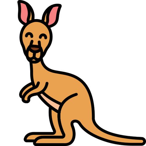 Simple Kangaroo Drawing, Kangaroo Drawing, Shorts Drawing, Football Drawing, Scrapbook Letters, Flat Icons, Drawings Simple, Free Icon, Flat Icon