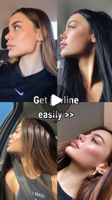 Riri 🦄 on Instagram: "get jawline #beauty #selfcare #glow #skincare" Face Sculpting, Strong Jawline, Glow Skincare, Makeup Nails, Hair Makeup, Nails, Health, Makeup, Hair