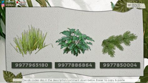 Bloxburg Landscaping, Bloxburg Photos, Build Bloxburg, Bloxburg Farmhouse, Kim K House, Plant Decals, Ria Core, Codes Bloxburg, Roblox Decals