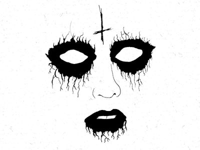 Corpse Paint for Girls Corpse Paint Ideas, Corpse Paint Black Metal, Black Metal Tattoo, Corpse Paint, Metal Drawing, Scary Drawings, Black Metal Art, Heavy Metal Art, Creepy Images