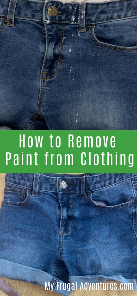 How to remove paint from clothing How To Remove Acrylic Paint From Clothes, How To Remove Paint From Clothes, Kitchen Ants, Remove Acrylic Paint, How To Remove Paint, Diy Household Cleaners, Remove Paint, Valspar Paint, Homemade Cleaners