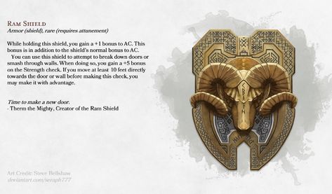 Dnd 5e Magic Shield, Magic Shield Dnd, Dnd Shield Homebrew, Dnd Magic Shield, Dnd Shield, Shield Dnd, Dnd Armor, Homebrew Items, Magic Armor