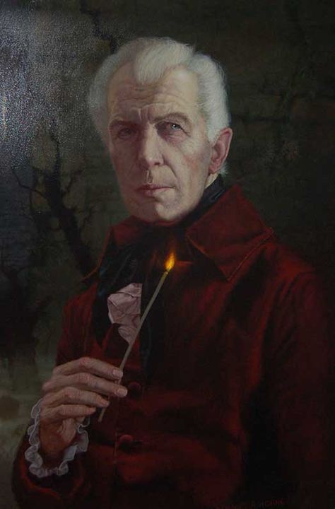 Painting of Vincent Price from The House of Usher (1960) by Daniel Horne. The House Of Usher, House Of Usher, Monster Movie, Peter Cushing, Christopher Lee, Vincent Price, Famous Monsters, Classic Horror Movies, Horror Icons