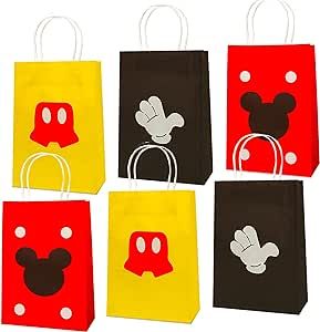 JAROVOKUWO 24 Pcs Cartoon Mouse Party Favor Treat Bags Gift Bags,Cake Snack Goody Cardboard Bags for Kids Mouse Theme Baby Shower Birthday Party Decorations Supplies Mickey Mouse Goodie Bag Ideas Favors, Mickey Mouse Party Favor Bags, Mickey Mouse Candy Bags, Disney Mickey Mouse Bags For Gifts, Mickey Cartoon, Mickey Cartoons, Cake Snack, Bags For Kids, Mickey Mouse Party Favors Amazon.com