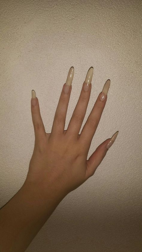 Long Real Nails Painted, Slim Hands Long Nails, Very Long Natural Nails, Long Healthy Nails Aesthetic, Long Sharp Natural Nails, Real Long Nails, Nature Nails, Long Natural Nails, Funky Nail Designs