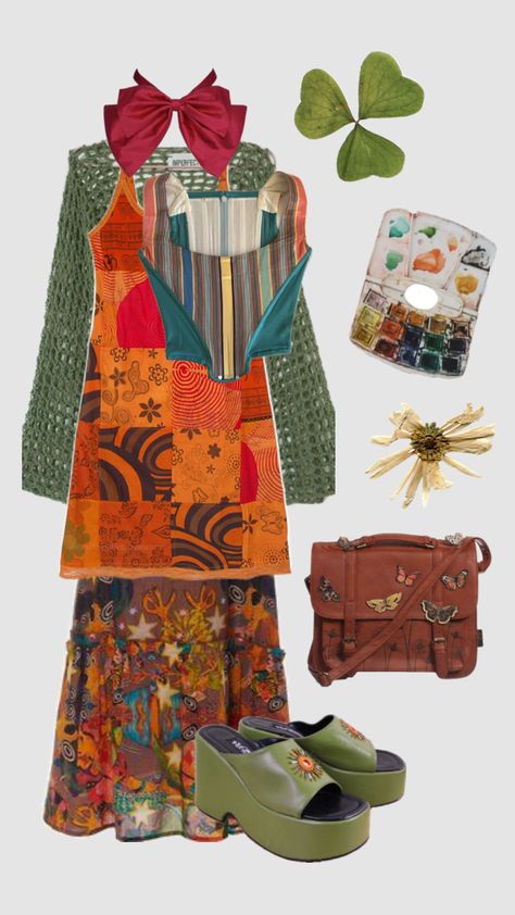 #maximalism #outfitinspo #fashion Twee Fashion, Style Roots, Travel Capsule Wardrobe, Travel Capsule, Maximalism, Travel Wardrobe, Hippie Outfits, Body Style, Feng Shui