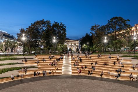 Amphitheater Architecture, Landscape Stairs, Plaza Design, Public Space Design, Urban Landscape Design, Urban Lighting, Landscape Architecture Design, City Park, Grand Staircase