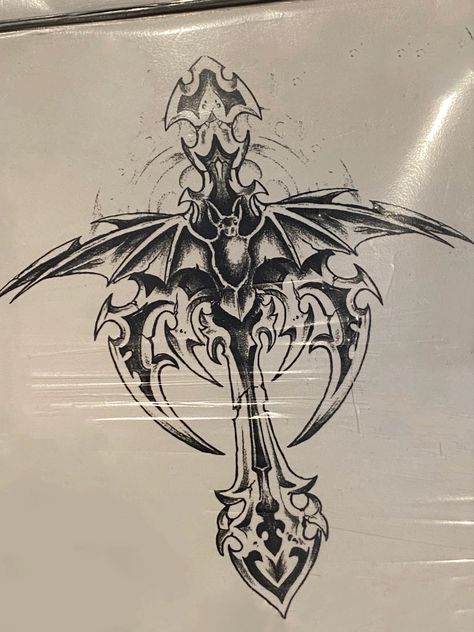 Dark Gothic Art Drawings, Gothic Cross Drawing, Metal Tattoo Ideas, Gothic Cross Tattoo, Goth Drawings, Metal Tattoo, Doodle Tattoo, Gothic Tattoo, Tattoo Style Drawings