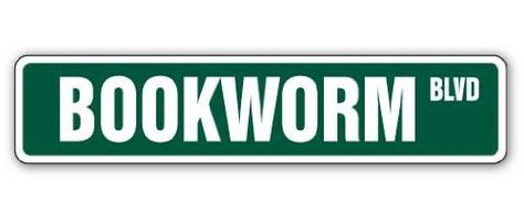 BOOKWORM Street Sign book worm library read gift ereader lover reader books * See this great product. (Note:Amazon affiliate link) Shelf Signs, Italy Team, New Orleans Party, Boer Goats, Bocce Ball, Team Games, Library Decor, Music Party, Library Design