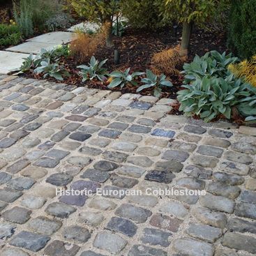 Granite Cobblestone, Cobbled Driveway, Curb Stone, Cobblestone Patio, Cobblestone Paving, Garden Ideas Driveway, Cobblestone Walkway, Cobblestone Pavers, Driveway Pavers