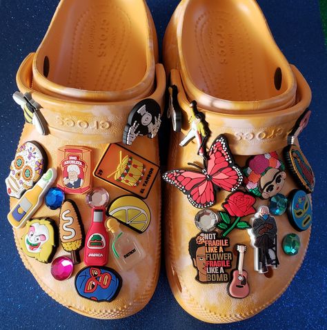 Peach Crocs, Yellow Crocs With Charms, Baya Clog Crocs, Yellow Crocs, Crocs Hiker Clog, Perfect Peach, Classic Design, High Fashion, Fashion Forward