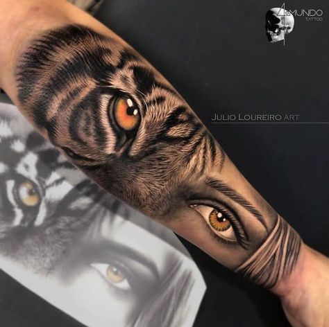 Tiger Eye And Human Eye Tattoo, Phoenix Tattoo Sleeve, Band Tattoos For Men, Cute Simple Tattoos, Verse Tattoos, Scary Tattoos, Black And White Picture Wall, Leg Sleeve Tattoo, Cute Tattoos For Women