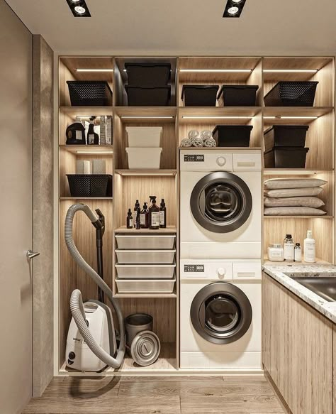 Modern Konyhatervezés, Stylish Laundry Room, Dream Laundry Room, Laundry Room Layouts, Laundry Design, Laundry Room Renovation, Modern Laundry Rooms, Laundry Room Inspiration, Laundry Room Remodel