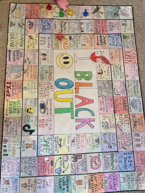 Game Bored Ideas, Drinking Poster Game, Lets Get F Up Game Board, 18th Birthday Party Ideas Activities Fun Games, Drunk Poster Board Game, Drunk Board Games, 18th Birthday Party Ideas Activities, Drinking Game Ideas, Halloween Drinking Games