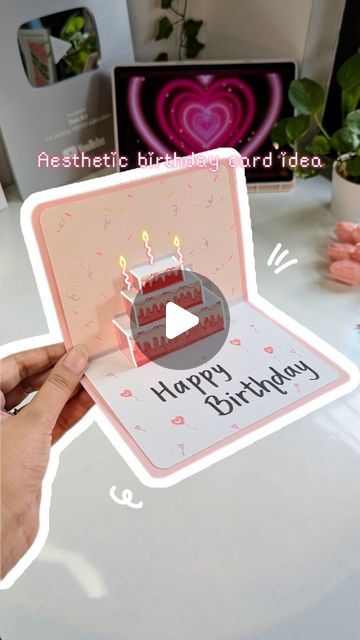 Zeni Art ‧₊˚DIY with me ༘⋆ on Instagram: "✨️Quick n Easy Last minute idea✨️🩷 Make this for your bestie 🌷  Popular aesthetic birthday card tutorial . . . . . . . . . . Tags: aesthetic pop-up birthday card, DIY pop-up birthday card, handmade birthday card, easy pop-up card tutorial, aesthetic birthday card ideas, pop-up card DIY, creative birthday card, 3D birthday card tutorial, DIY paper crafts, birthday card making ideas #PopupCard #BirthdayCard #DIYCard #HandmadeCard #AestheticCard #CardTutorial #PaperCrafts #CraftIdeas #DIYBirthdayCard #CreativeCards #ArtAndCraft #BirthdayDIY #3DCard #BirthdaySurprise #DIYProjects #fypシ #fy #fyp #aesthetic #birthday #bestie #bestiegoals #couplegoals #cardideas #giftideas #cardideas #birthdaygiftideas #birthdaygifts" Birthday Card Inspo For Friend, Birthday Card Ideas Grandmother, Easy Pop Up Birthday Cards, 16 Birthday Card Ideas Diy, Last Minute Birthday Card Ideas, Easy Birthday Cards Diy Creative, Birthday Cards For Kids To Make, Diy Pop Up Cards Birthday, Easy Handmade Birthday Cards Ideas