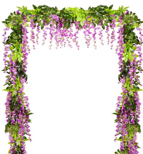 This purplish red wisteria is 7.2ft/strand in length, each strand contain 10 flower stems, and each flower stem is 15 inch in length. 1 order include 4 strands of wisteria, suitable for outdoor wedding ceremony decor, wedding hanging flowers decoration, spaces enough for decorating items you want to adorn life. Wedding Arch Floral, Macrame Wedding Arch, Wisteria Wedding, Wisteria Vine, Wedding Arches Outdoors, Wedding Ceremony Decorations Outdoor, Flowers Garland, Wedding Decor Photos, Pink Amazon