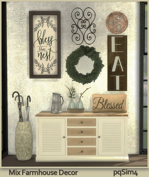 Objects, Decor: FarmHouse Decor – pqSims4.  The post FarmHouse Decor at pqSims4 appeared first on Lana CC Finds - Sims 4 CC, Hair, Worlds, Cheats, Guides, Mods Sssvitlas. Sims 4 Cc Farmhouse Decor, Sims 4 Cc Farmhouse, Sims 4 Farmhouse Cc, Sims 4 Farmhouse, Living Room Sims 4, Sims 4 Cc Hair, Sims 4 Game Mods, Sims 4 House Design, Sims 4 Update