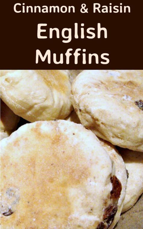 Cinnamon Raisin English Muffins, Stove Top Bread Recipe, English Bread, Cinnamon Rolls Easy, Tasty Bread Recipe, Cinnamon Raisin Bread, Egg Muffin, Stove Top Recipes, Beer Bread