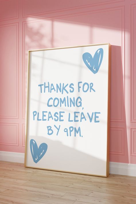 Please Leave by 9 Print Funny Goodbye Print Blue Aesthetic Home Decor Cute Modern Blue Wall Art Trendy Quote Art Print Blue by PinkVanillaDesign on Etsy Blue Aesthetic Home Decor, Blue Aesthetic Home, Please Leave By 9, Funny Goodbye, Home Decor Cute, Purple Wall Art, Quote Art Print, Wall Art Trendy, Purple Walls