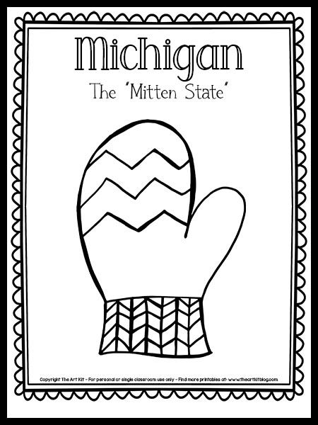 State Of Michigan Outline, Michigan Preschool Activities, Michigan Coloring Pages, Michigan Symbols, Michigan Artwork, Michigan Outline, Michigan Facts, State Project, Michigan Crafts