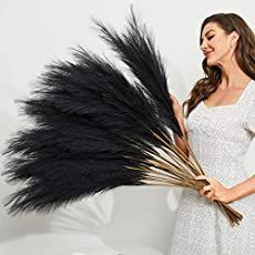 Thrifty and Chic - DIY Projects and Home Decor Faux Pampas Grass Decor, Centerpiece Balloon, Floor Vase Fillers, Faux Pampas, Large Floor Vase, 60 Birthday, Pampas Grass Decor, Grass Decor, Home Boho