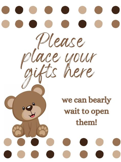 Beary Cute Baby Shower Ideas, Teddy Bear Baby Shower Party Favors, Teddy Bear Theme Party Decorations, Bear Themed Gender Reveal, Bear Themed Baby Shower Ideas, Barely Wait, Teddy Bear Baby Shower Theme, Babby Shower, Baby Shower Themes Neutral