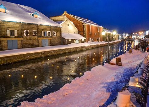 The Otaru Snow Light Festival (Hokkaido) Hokkaido Winter, Snow Festival, Side Quest, Japan Train, Snow Light, Hakodate, Otaru, Light Festival, Hokkaido Japan