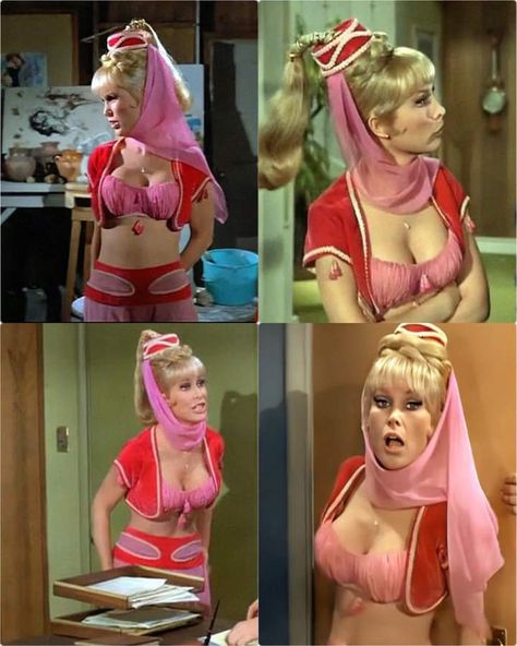 I Dream Of Genie, Sidney Sheldon, Barbara Eden, I Dream Of Jeannie, Dream Of Jeannie, Gala Events, Old Tv Shows, Vintage Pinup, Famous Women