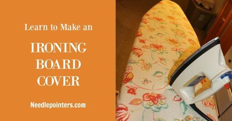 Learn how to make yourself a new ironing board cover with our video and photo tutorial. Ikea Ironing Board, Diy Ironing Board Covers, Diy Ironing Board, Old Ironing Boards, Ironing Board Cover, Ironing Board Covers, Fabric Wreath, Board Covers, Ironing Board