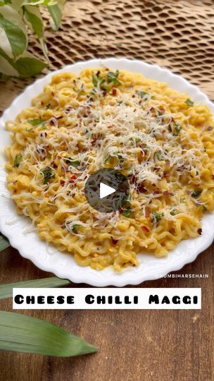 Maggi Masala, Maggi Noodles, Maggi Recipes, Schezwan Sauce, Chilli Flakes, Coriander Leaves, Chopped Garlic, Cheese Recipes, The Recipe