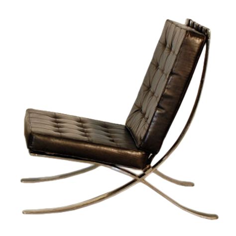 Large Mies van der Rohe style lounge chair | From a unique collection of antique and modern chairs at https://www.1stdibs.com/furniture/seating/chairs/ Black Leather Lounge Chair, Ludwig Mies Van Der Rohe, Style Lounge, Leather Lounge Chair, Victorian Design, Van Der Rohe, Leather Lounge, Mies Van Der Rohe, Modern Lounge Chairs