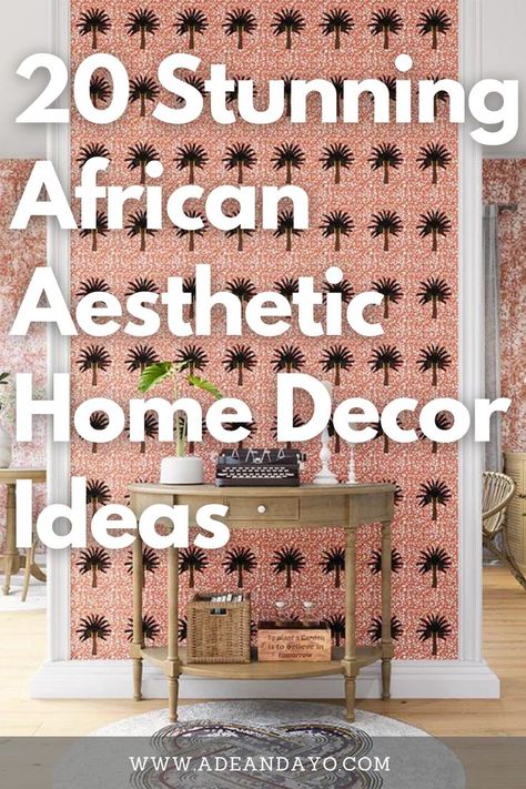 Get inspired with beautiful design ideas for incorporating an African aesthetic in your home. Highlighting the beautiful colors, patterns, and textures of African design. Eclectic African Decor, Cultural Home Decor, Wall Art African, African Inspired Decor Bedroom, African Wall Art Decor, African Modern Interior, African Modern Living Room, Afrocentric Home Decor Interior Ideas, Modern Afro Bohemian Style Decor