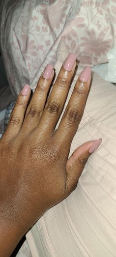 Dark Hand Nails, Nails Colour For Dark Skin, Dusky Skin Nail Art, Nail Art On Dark Skin Hands, Dark Hands Nails Polish, Opi Tickle Me France-y, Dusky Skin Nail Polish, Skin Pink Nails, Nails On Dark Skin Hands