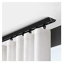 Privacy Room Divider, Ceiling Mount Curtain Rods, Curtain Track System, Ceiling Curtain Track, Sliding Curtains, Ceiling Curtains, Office Color, Hotel Office, Curtain Rails