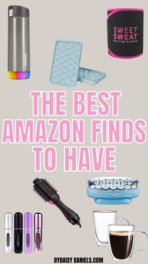 Amazon finds are one of those super exciting things to buy, and every time I'm always pleased with my amazon buys! See what everyone has been loving! Sweet Sweat Waist Trimmer, Perfume Stand, Best Amazon Finds, Glow Water, Pheromone Perfume, Sweet Sweat, Best Amazon Buys, Waist Trimmer, Blowout Hair