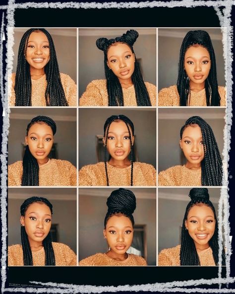 Style For Box Braids Hairstyles, Notlessbox Braids Styles, Styles For Braids For Box Braids, Style Your Braids, Style Knotless, Knotless Styles, Hair With Braids, Natural Hair Box Braids, Ways To Style Your Hair