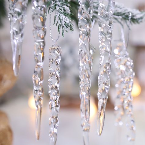 Faster shipping. Better service Xmas Home Decor, Icicle Ornaments, Creative Christmas Trees, Home Decor Sets, Decorating Themes, Christmas Party Supplies, Christmas Scene, New Years Decorations, Holiday Decor Christmas