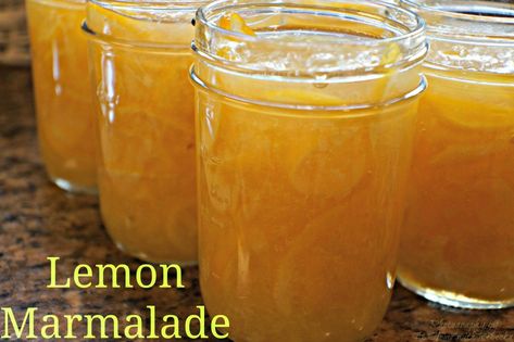 Lemon Marmalade - Canning for Christmas Marmalade Recipe Easy, Lemon Jam, Lemon Marmalade, Marmalade Recipe, Homemade Condiments, Soft Food, Jam And Jelly, Jelly Recipes, Home Canning