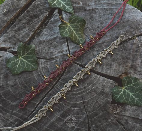 Earthwood Crafts on Instagram: “••• ⸙ Macrame anklets with metal beads and teardrops ⸙ ••• *They fit in any size . . . . #macrame #macrameart #macrameanklet…” Macrame Anklet, Macrame Ideas, Macrame Art, Macrame Necklace, Micro Macrame, Macrame Jewelry, Macrame Patterns, Metal Beads, Bracelet Patterns