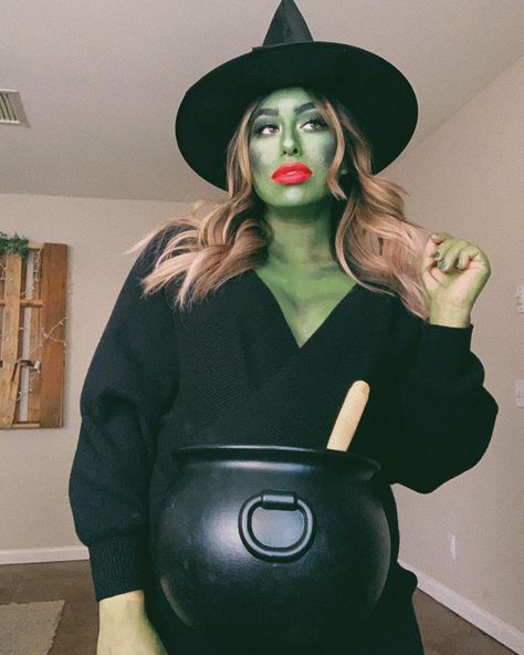 #pregnant #costume #witch #halloween #halloweenmakeup Pregnant Witch Halloween Costumes, Halloween Ideas Pregnant, Maternity Witch Costume, Funny Maternity Halloween Costumes, Pregnant Custome Halloween, Pregnant Trunk Or Treat Ideas, Best Pregnancy Halloween Costumes, Easy Diy Pregnant Halloween Costumes, Pregnant Mom And Toddler Costume