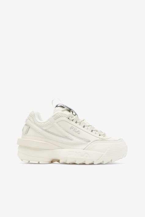 Fila Shoes Women, Fila Disruptor 2, Fila Disruptor Ii, Fila Disruptor, Fila Disruptors, Fila Shoes, Monochrome Design, Casual Sneakers Women, Swag Shoes