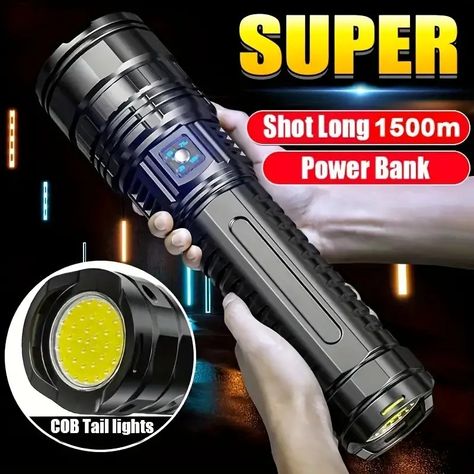 Rechargeable Led Flashlights 5 Lighting Modes Waterproof - Temu Super Bright Flashlight, Night Hiking, Rechargeable Flashlight, Tactical Flashlight, Torch Light, Flash Light, Emergency Lighting, Portable Light, Led Flashlight